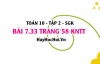 Bài 7.33 trang 58 Toán 10 tập 2 Kết nối tri thức